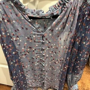Paige floral blouse worn 2 times